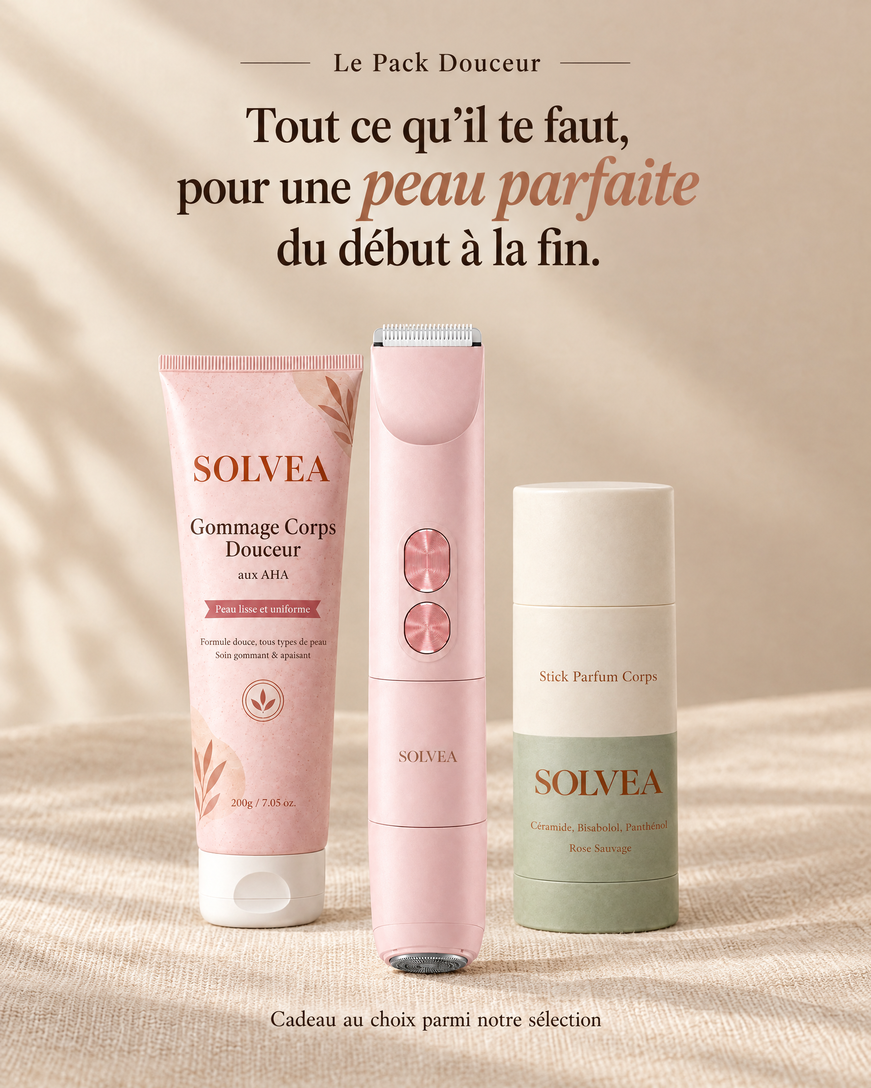 Rasoir électrique femme Solvea, deux vitesses