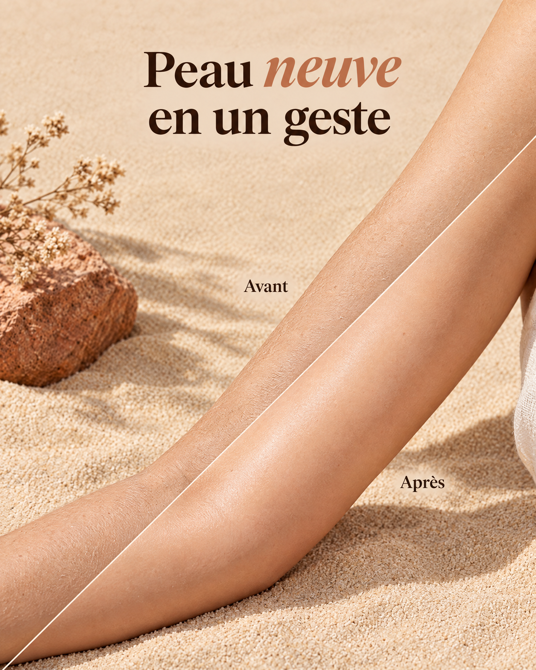 Gommage Corps Douceur Solvea, texture gommante