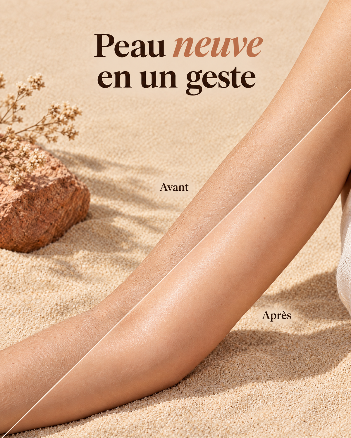 Gommage Corps Douceur Solvea, texture gommante