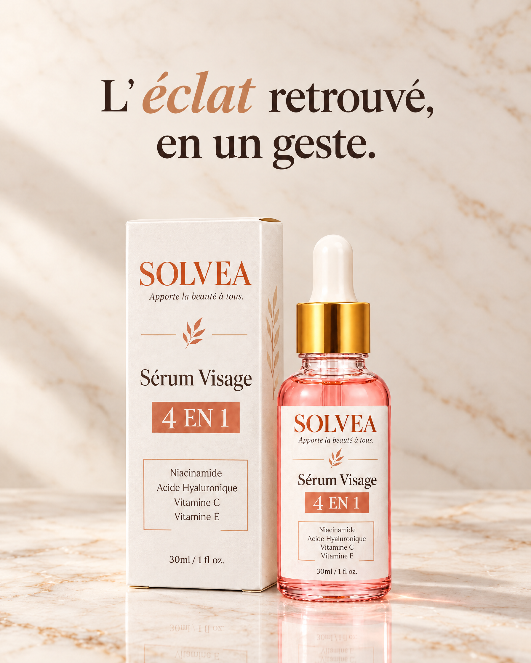Sérum Visage 4 en 1 Solvea
