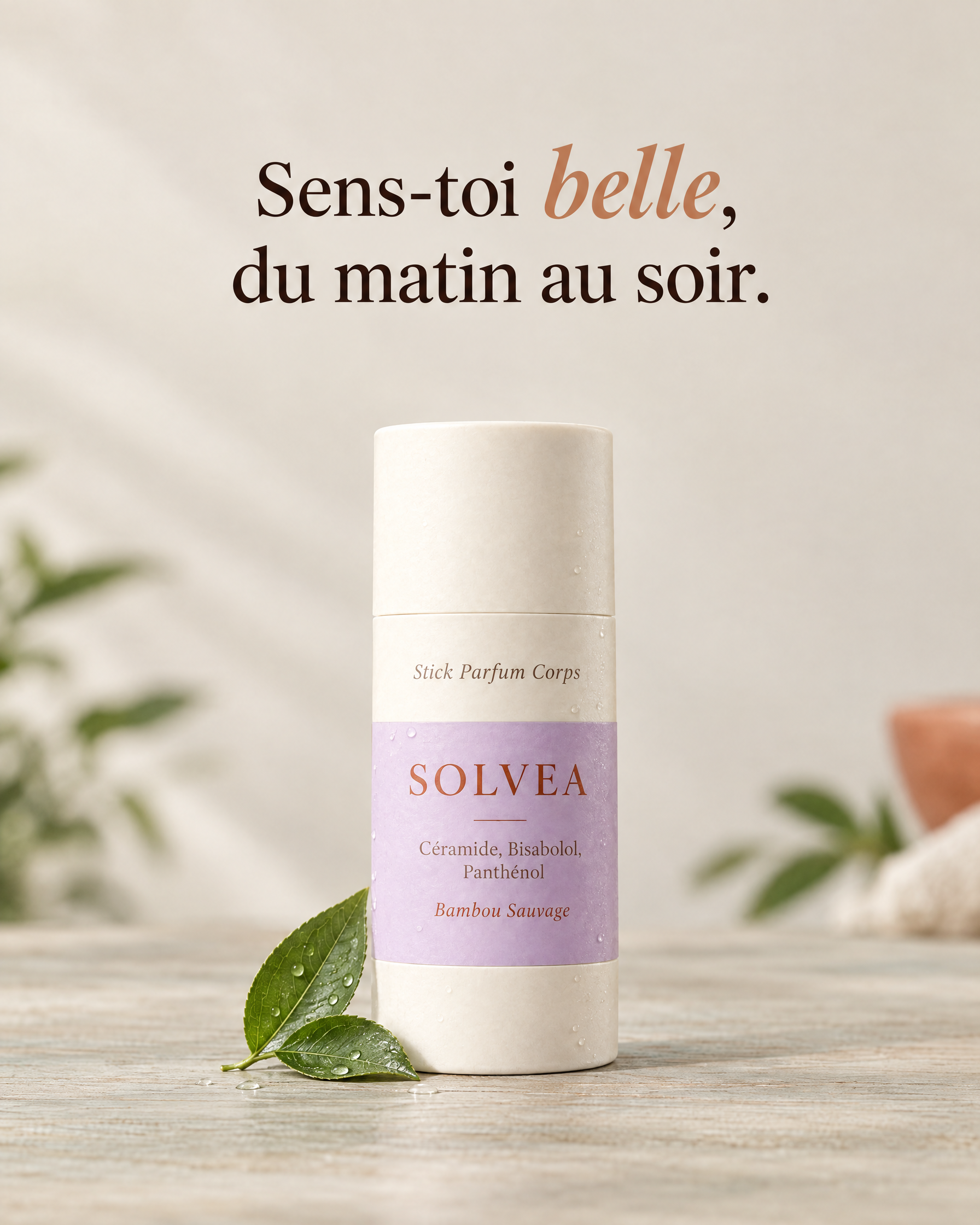 Stick Parfum Corps Bambou Sauvage Solvea