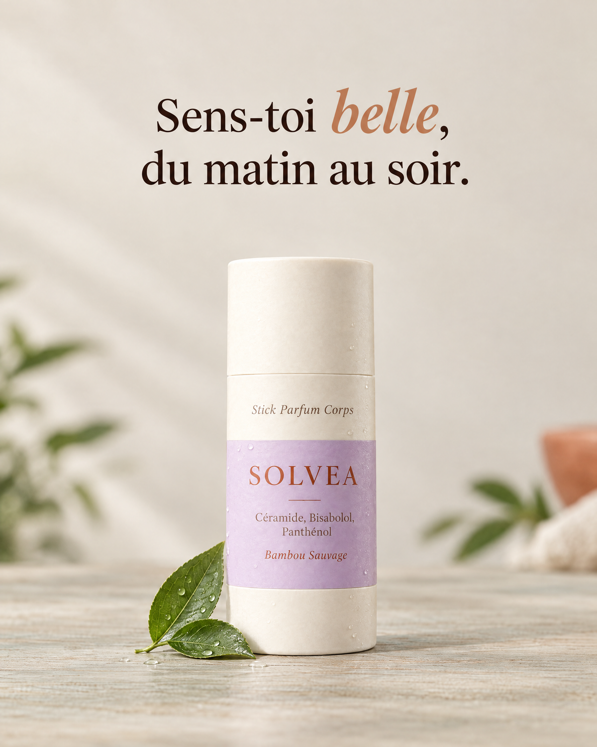 Stick Parfum Corps Bambou Sauvage Solvea